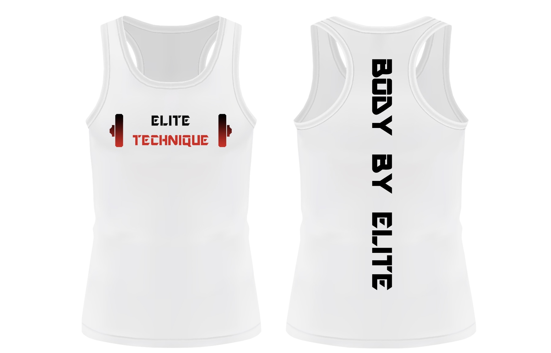 Women's Compression Racerback White